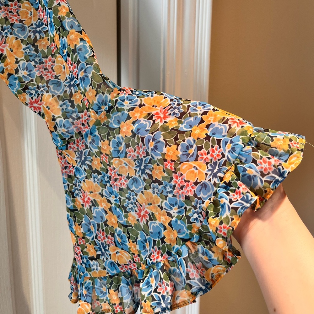 ASOS Floral Buttoned Blouse - Picture 4 of 5